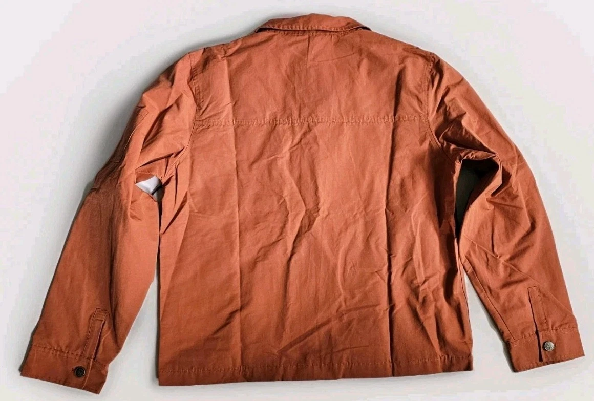 C'est Bon Work Jacket Burnt Orange Zip Up Men's SZ XL Urban Mod Work Chore Nwt - product detail image 13