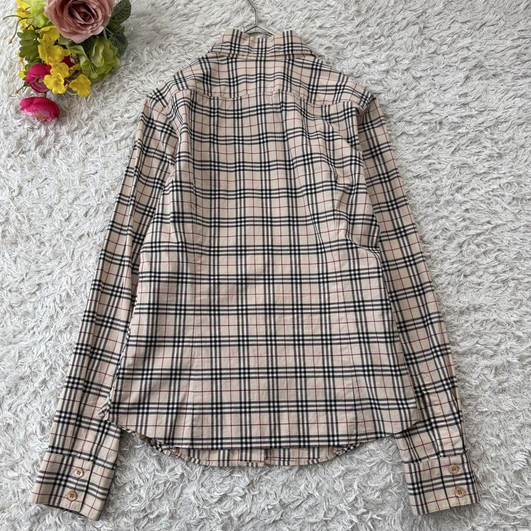 Burberry Blue Label Long Sleeve Shirt Nova Check Stretch