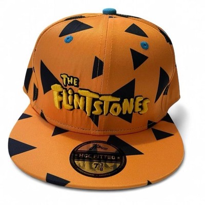 The Flintstones Fitted Orange Black Blue Fred Flintstone 7 3/8