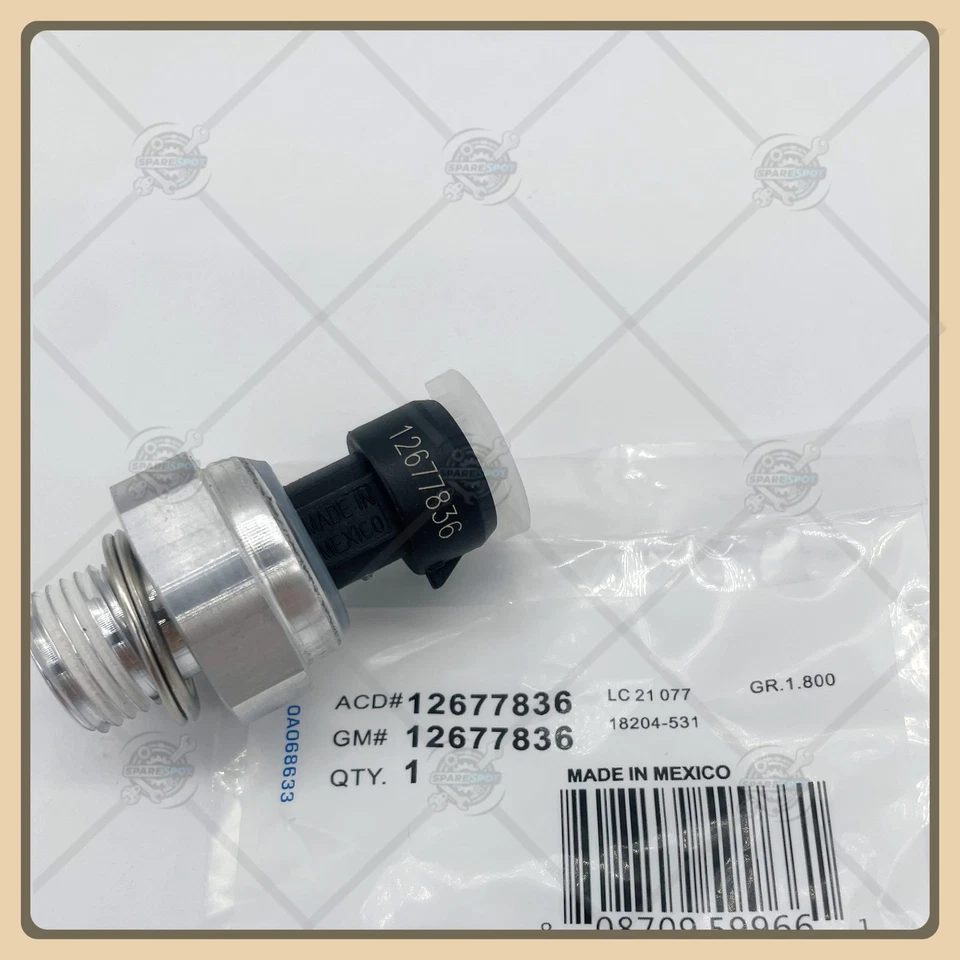 Nuevo interruptor sensor presión aceite D1846A 12677836 para Chevrolet Avalanche GMC Envoy Foto 2 de 4