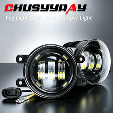 Pair Led Fog Lights Bumper Drivings Lamps Bulb For Toyota Sienna 2011-2020 6k