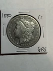1880 CC Morgan Silver Dollar 1$ VF Tough Date CC