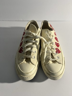 Preowned Men s Commes Des Garcons Converse Low Multi Heart Used