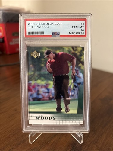 2001 Upper Deck Tiger Woods 1 PSA 10 Freshly Graded