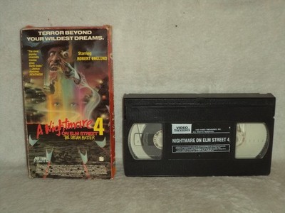 A Nightmare on Elm Street 4 The Dream Master Rare OOP Tape VHS 1988 Horror