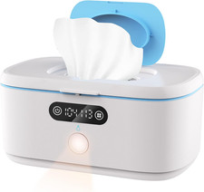 Diaper Wipe Warmer for Car and Home Use Baby Wet Wipes Dispenser with Night