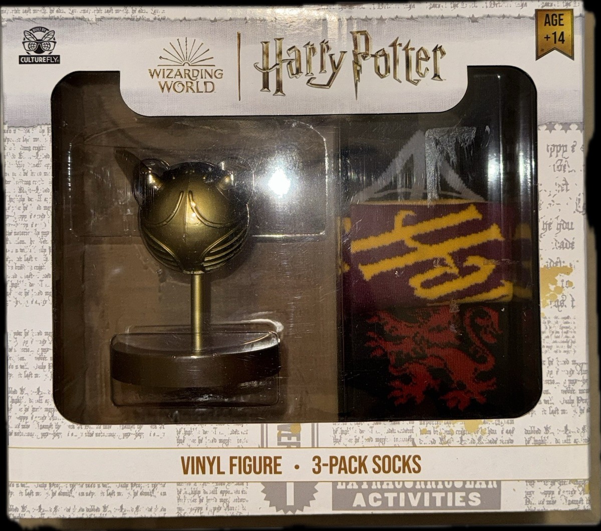 Harry Potter Golden Snitch Vinyl Figure 3 Pack Socks Built By
