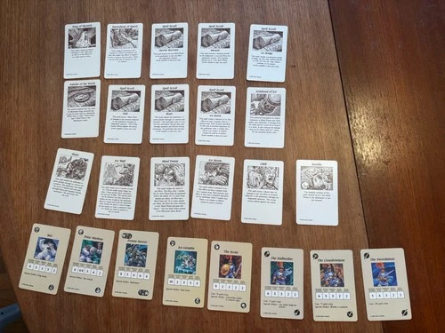 Vintage 1992 Milton Bradley Hero Quest Barbarian Quest Cards - Artifact, Monster