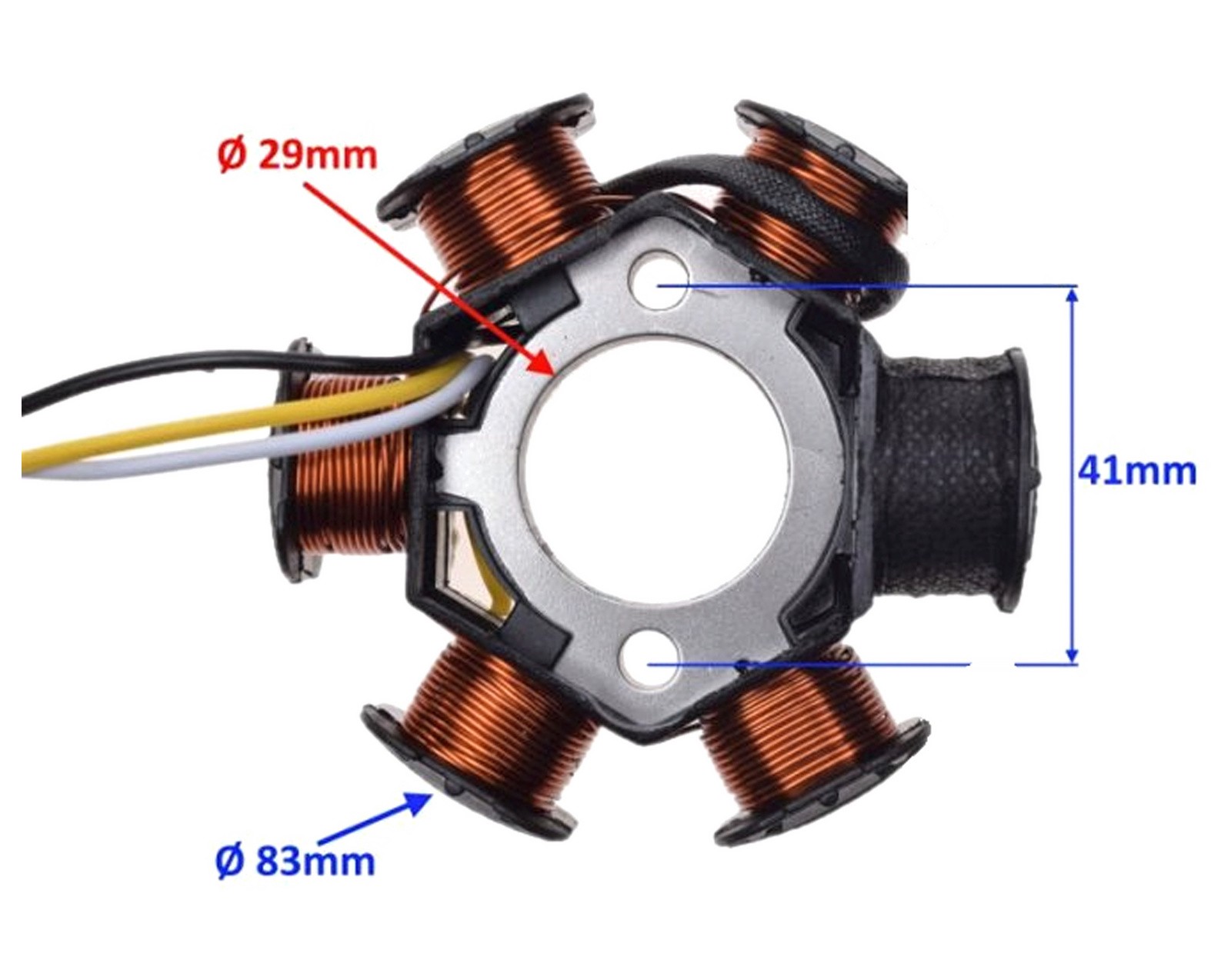 Stator 6 bobines Peugeot Ludix alternateur allumage scooter 50