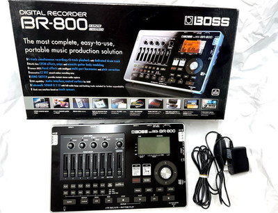 Boss BR-800 Digital Recorder Used Tested w/ SD Card AC Adapter English Manual