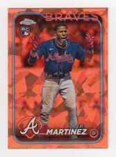 2024 Topps Chrome Sapphire J.P. Martinez #685 Orange Refractor 6/25 RC Braves