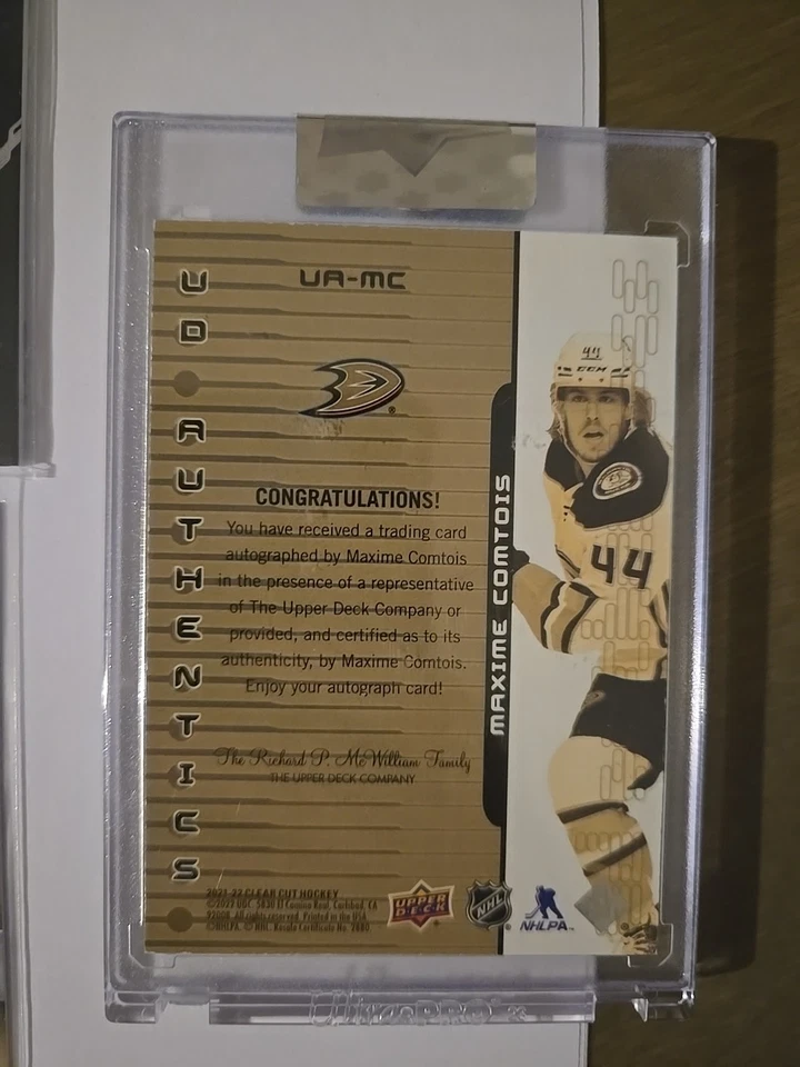 NHL Anaheim Ducks Lot. 2 Autos, 2 Jersey, 2 #'d, Young Guns, +. Zegras, Teemu, + - Image 3 of 4