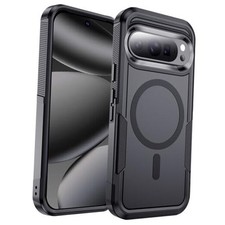 Magnetic Case Compatible with Magsafe Rugged for Google Pixel 10 Pro XL Black