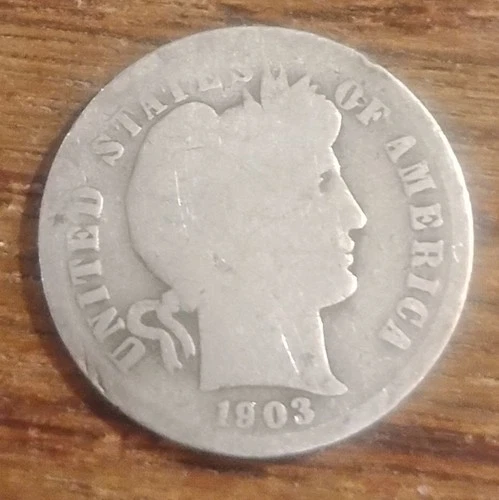 1903 P Barber Dime 10¢ 90% Silver ***Good Coin*** Over 100 Years Old