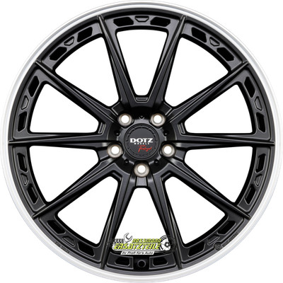 2x Dotz Sonoma black matt/polished lip 8.5x19 ET45 - LK5/112 ML70.1 Felge Alu