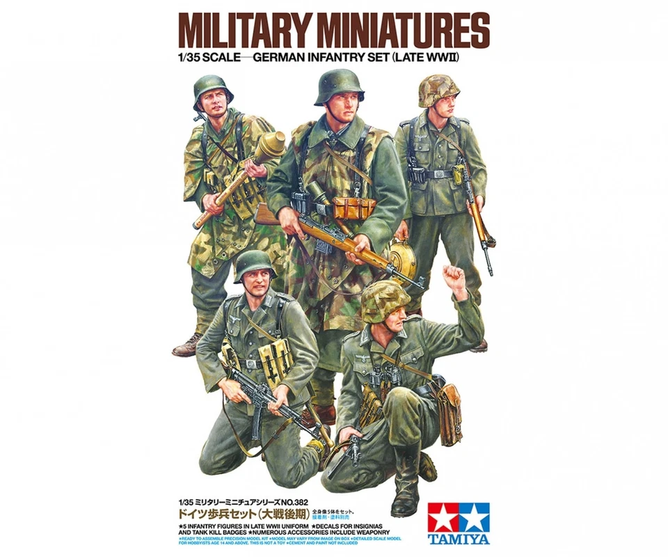 TAMIYA 35382 1/35 Ensemble D'Infanterie Allemande Fin WWII