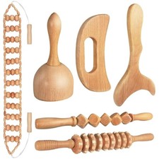 Portable Wooden Massage Tools for Lymphatic Drainage and Anti-Cellulite Care