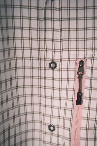 Haglofs Women's Grey Polyester Plaid Climatic Short Sleeve Shirt Size L - Picture 5 of 10
