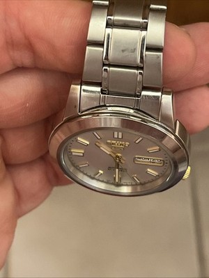 SEIKO 5 7S26-02W0 Day-Date White Dial Men's AT Watch From JAPAN | eBay