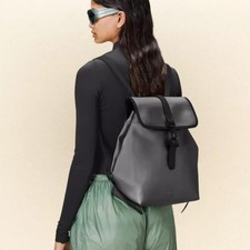 RAINS bucket backpack in metallic grey