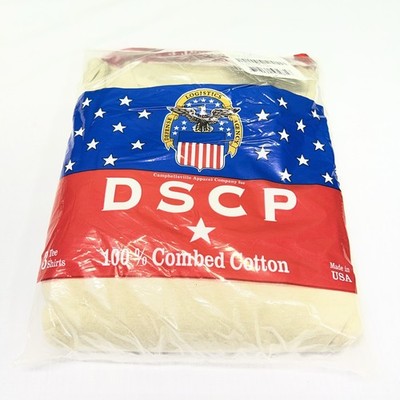 DLA Troop Support Undershirt Men's Crew Neck Sand X-LARGE New in Bag 3PK