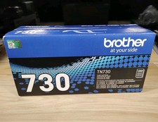 BROTHER GENUINE TN730 Toner Cartridge Black 1200 page NEW OPEN BOX  