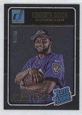 2016 Donruss Rated Rookies Press Proof Gold 4/50 Kenneth Dixon #380 a8x