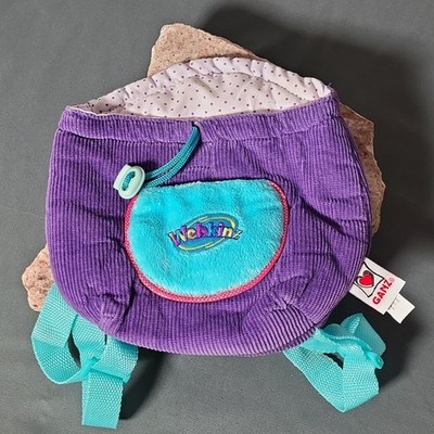 GANZ Webkinz Purple & Blue Pet Knapsack Carrier - No Code.
