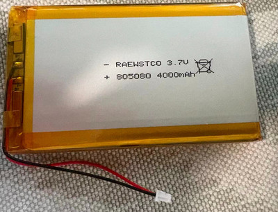 Rechargeable Lithium Polymer Battery  for DIY 3 DC 3.7V 4000mAh 805080 ; 2 PCS