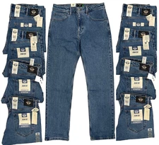 Dockers Mens Denim Jean Cut Straight Stretch Pants Blue Jeans Sizes 32,33,36,38