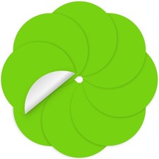 Colorful Dry Erase Dots Circles Whiteboard Marker Removable Stickers Green