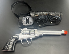 Diamond H Halco Die Cast Cap Gun Revolver Colt 45 11  Toy Pistol Holster Belt