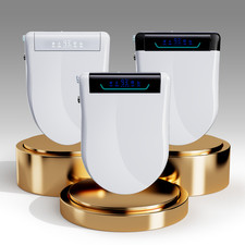 Elongated Smart Bidet Toilet Seat Wireless Remote Dual Control Heated Dryer