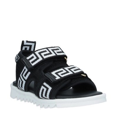 VERSACE Kids Strappy Sandals US1 EU32  Greek Key Made in Portugal
