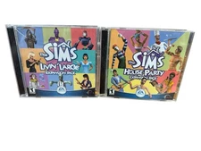 Sims PC Game Lot Expansion Pack House Party Livin' Large Y2K