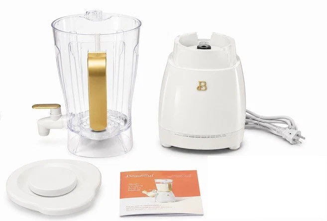 Beautiful Slush Crush 60oz Frozen Drink Maker 4-Speed White Icing