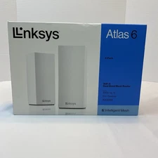 Linksys Atlas 6 AX3000 MX2002 Wi-Fi 6 Dual-Band Mesh Router System 2 Pack