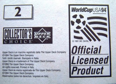 1994 World Cup USA Upper Deck Italian Sticker UNSTUCK Soccer You Pick Player #1