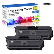 2PK CF360A Black Toner Fit for HP 508A Color LaserJet Flow MFP M577z M577f M553x
