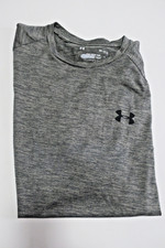 UA Under Armor The Tech Tee Loose Gray Mens Size M T-Shirt