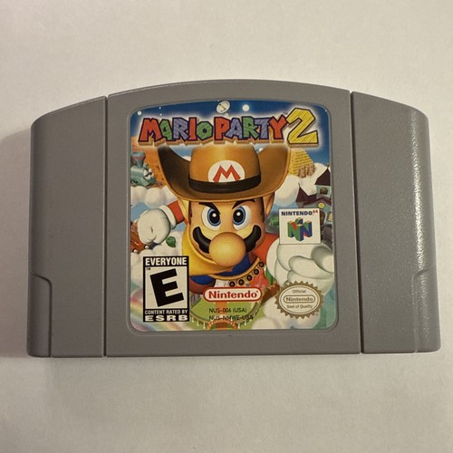Mario Party 1/2 / Smash Bros (Nintendo 64 N64) 100% AUTENTICO Legit -
