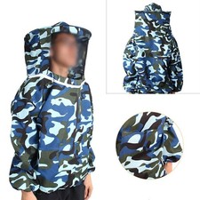 Camouflage Beekeeping Jacket Veil Bee Keeping Suit Hat Smock Protect