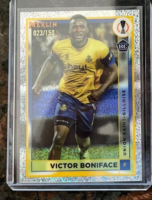 2022-23 Topps Merlin Chrome VICTOR BONIFACE Speckle Rookie Refractor #'d 23/150