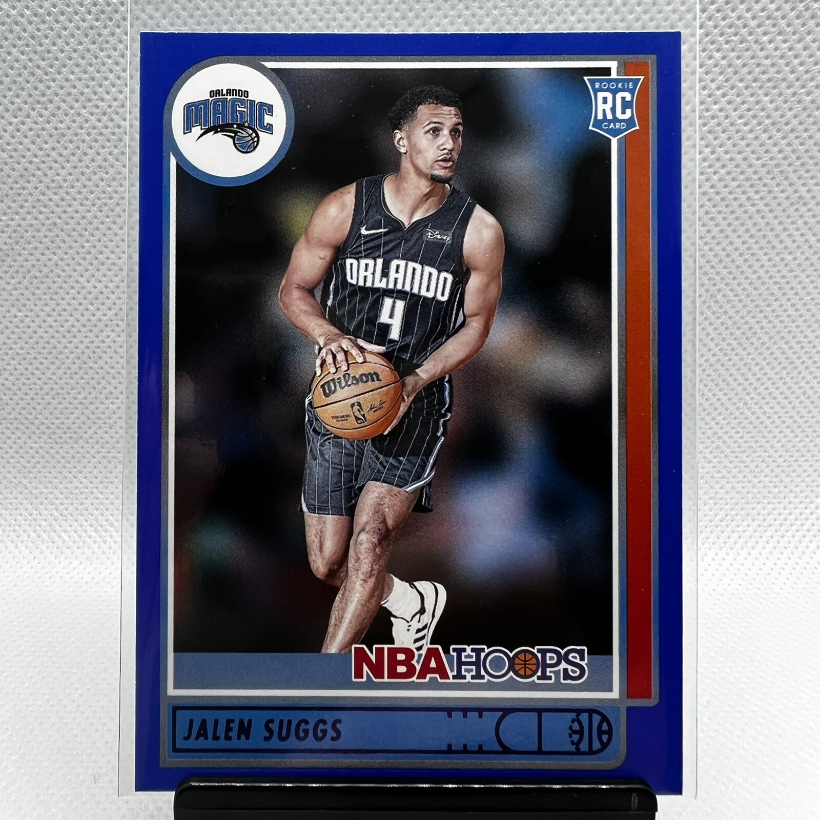 Jalen Suggs 2021-22 Panini NBA Hoops RC Blue Parallel Orlando Magic SP #210