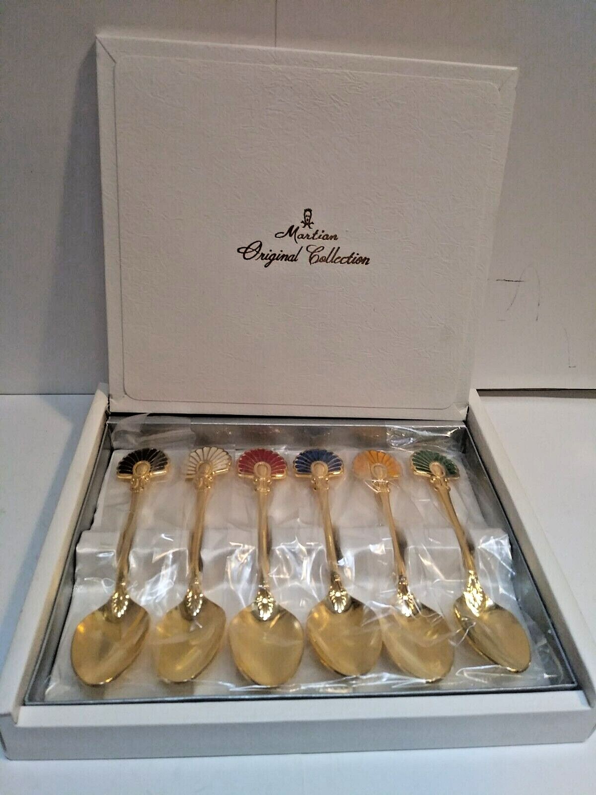 Martian Original Collection 6pc Shell Spoon Set Multi Color Japan 5