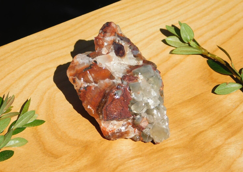Calcite Tri-Color Clear Orange Red 172g Chakra Energy Healing Meditation Display - Picture 6 of 11