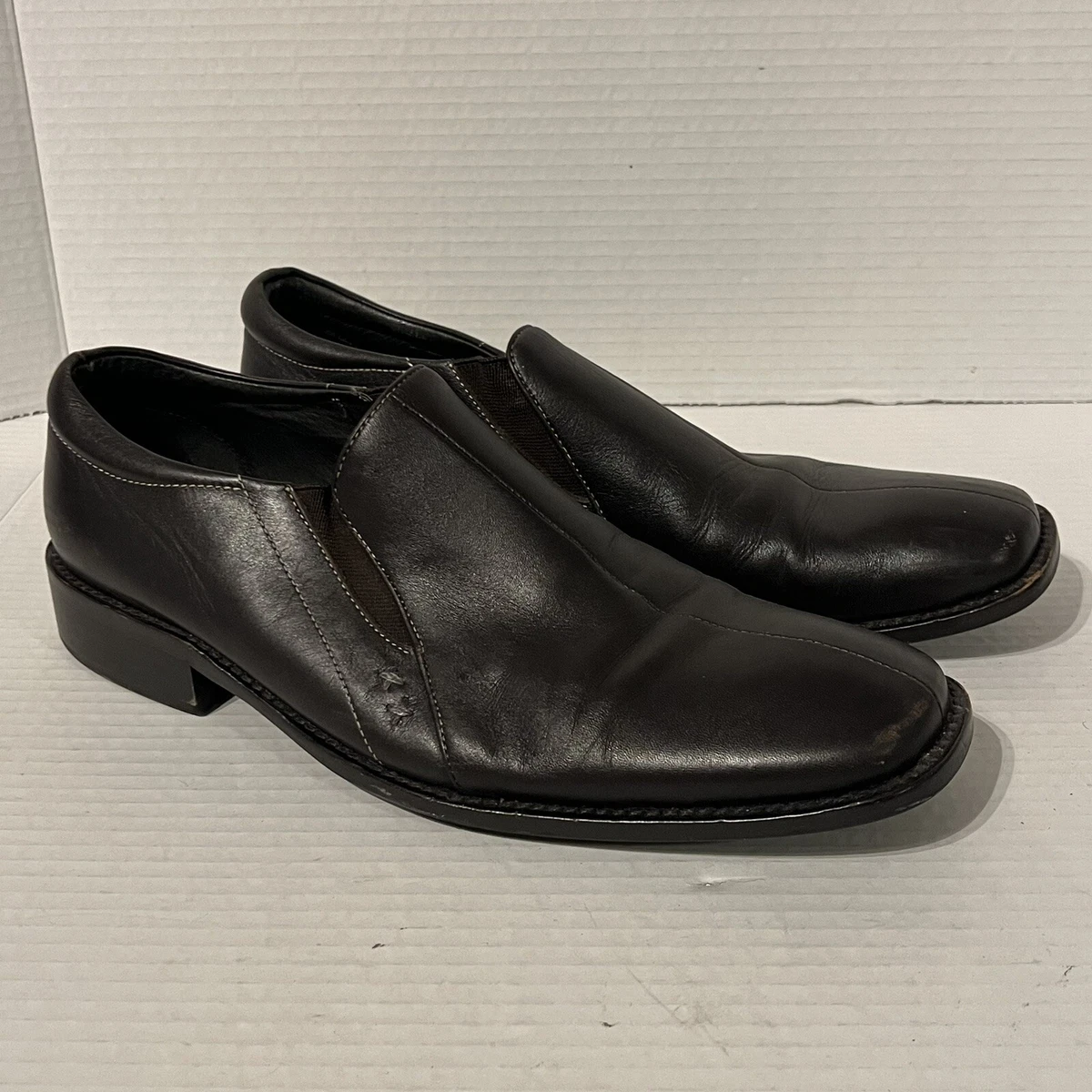 Gordon Rush Men’s Black Leather Slip-On  /  Size:8 / Made in Italy GORDON RUSH Men main image 3