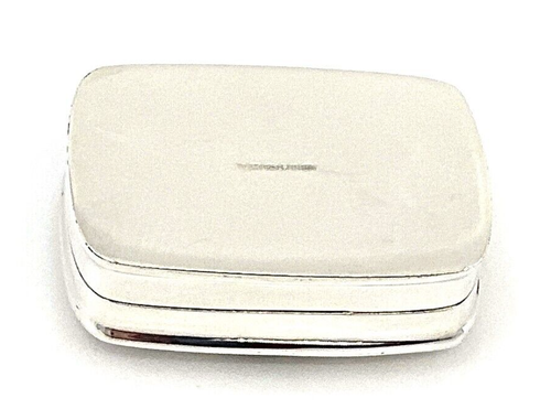 Comedy Tragedy Pill Box 925 Sterling Silver English Hallmarks - Picture 4 of 10