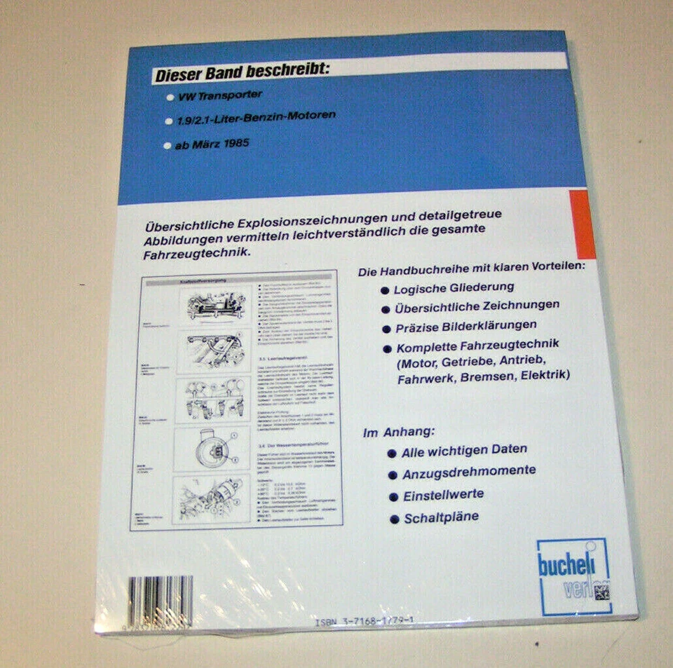 Manual de Reparaciones VW Bus Transportador T3 Caja Agua - Año Fabricación Desde - Imagen 2 de 2