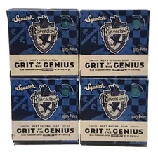 ( LOT OF 4 ) Dr Squatch Soap " GRIT Of THE GENIUS " Harry Potter Ravenclaw House